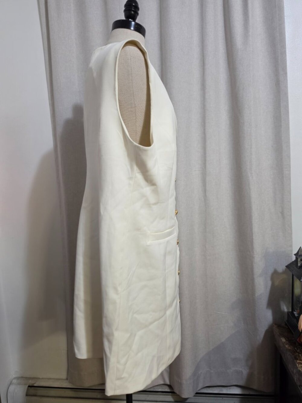 H & M Button up Vest DRESS - Picture 8 of 12